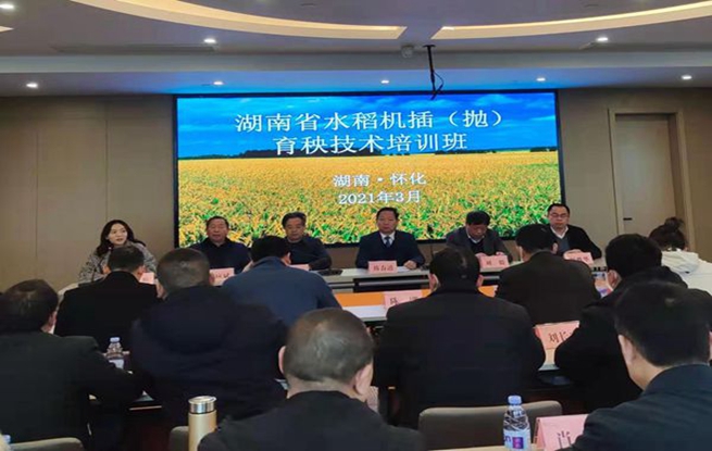 湖南省水稻机插（抛）育秧技术培训班（第四期）在怀化举办