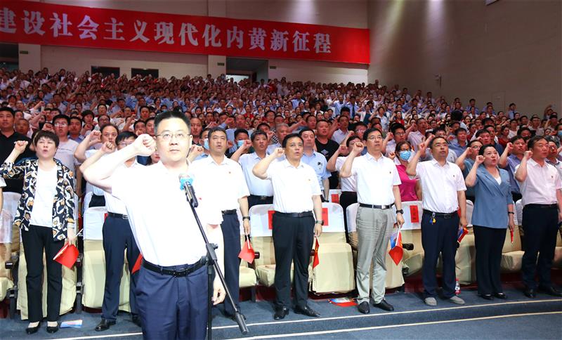 河南省内黄县举办庆祝中国共产党成立100周年歌咏比赛