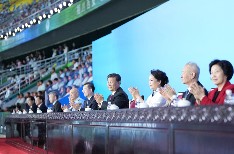  第十四届全国运动会在陕西西安隆重开幕 习近平出席并宣布运动会开幕