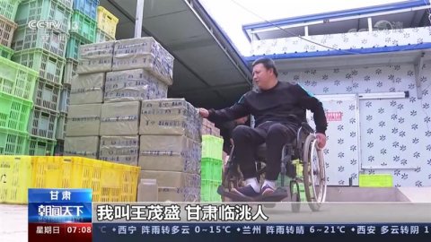 坐在轮椅上的王茂盛，借助新电商将家乡的甜百合卖到全国