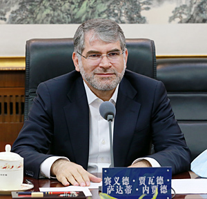 唐仁健会见伊朗农业部部长内贾德