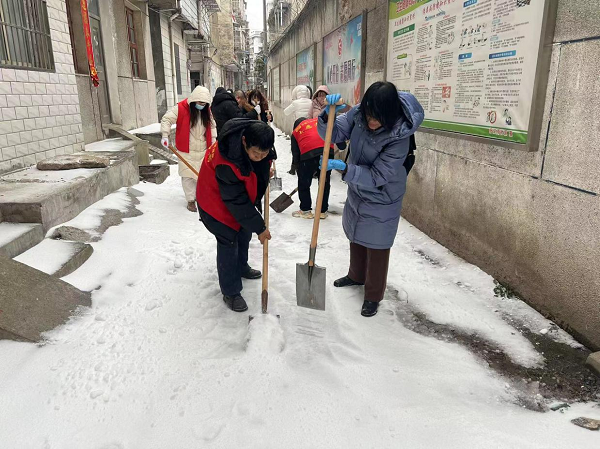 以“雪”为令！仙桃市好义街社区党员群