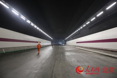 北京东六环改造地下隧道“样板间”初亮