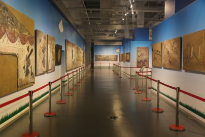 北方草原古代壁画艺术精品展在周口店北京人遗址博物馆开展