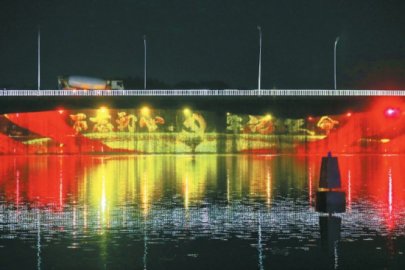 大运河红色灯光秀今夜开启市民可夜航观两岸美景
