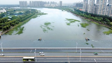 水务系统全员在岗应对降雨北京6座超汛限大中型水库泄洪