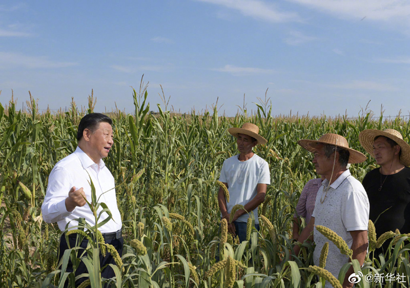  习近平在陕西榆林考察调研