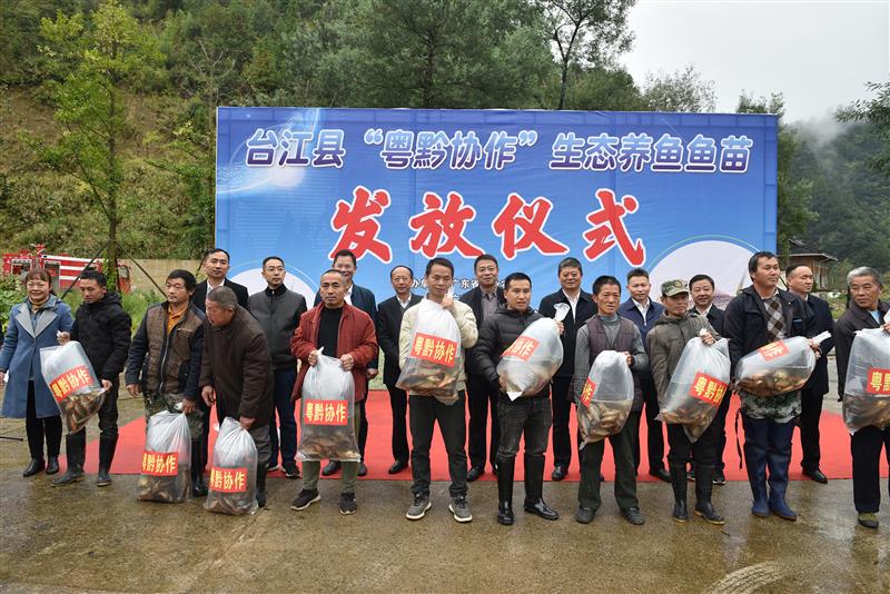 首批2.9万斤鱼苗帮扶贵州省台江县生态养殖