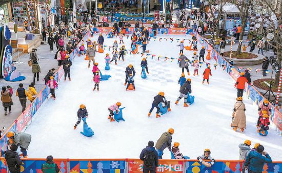 京城商圈冰雪体验人气旺