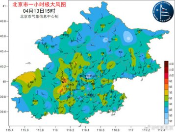 北京今日阵风可达6、7级谨防高空坠物