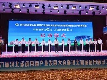 河北省食用菌产业发展大会达成合作意向13.6亿元