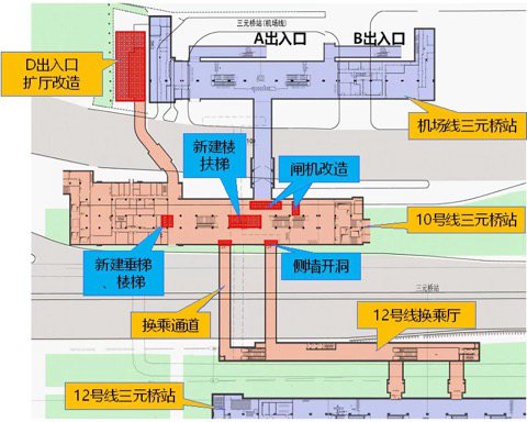 北京地铁三元桥站实施改造 12号线建设加速