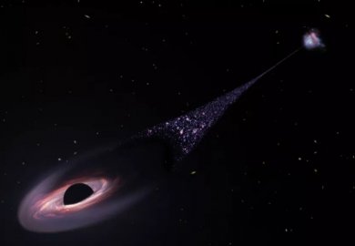 “失控”黑洞脱离宿主星系狂奔