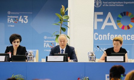 马有祥出席联合国粮农组织应对水资源短缺高级别圆桌会议