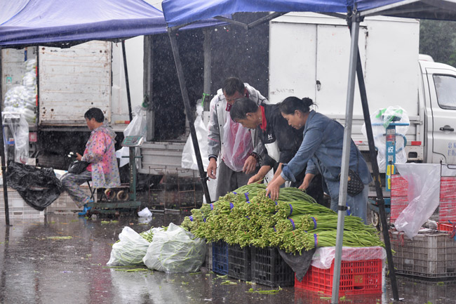 北京新发地市场落实防汛保供相应措施 市民“菜篮子”有保障