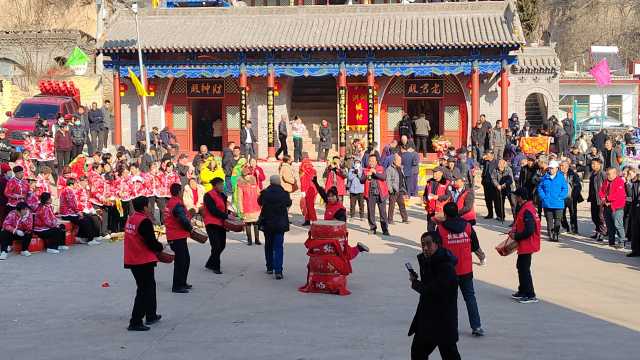 山西洪洞县堤村乡上张端村举行圣母女娲文化节旅游节