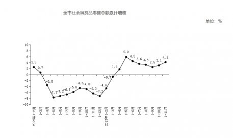 11月北京社会消费品零售总额13231.9亿元