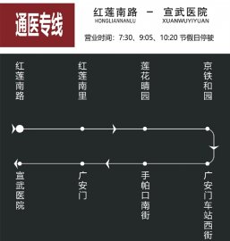 北京公交6条通医专线明日开通 执行常规