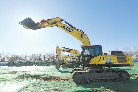 2月12日，平谷区7个重点项目集中开工，总投资约33亿元。（摄影：甘南）